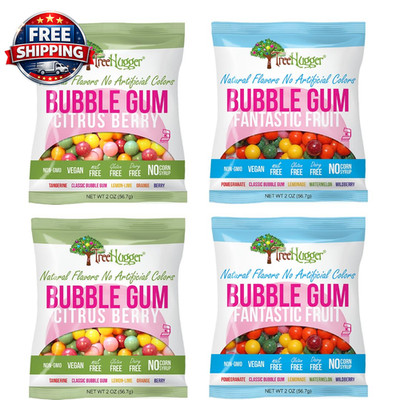 Bubble Gum Variety Pack, Natural Colors and Flavors, Citrus Berry and Fantastic