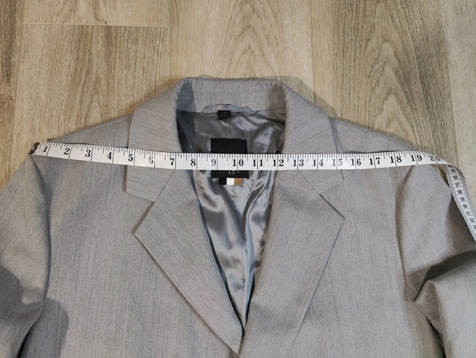 Hugo Boss Mens Light Gray 100% Wool Overcoat Topcoat Size 40R thumbnail 9