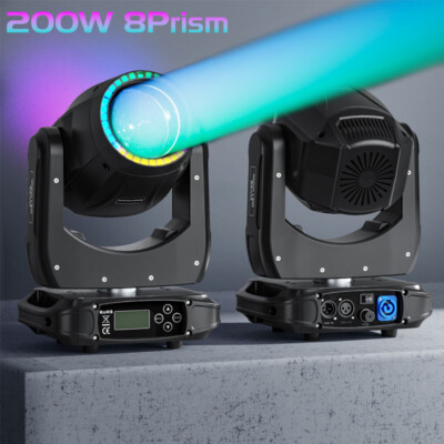 200W LED Moving Head Light RGBW Gobo Beam Stage DMX Spot Lighting DJ Disco Show