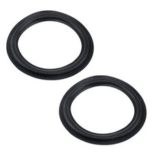 2pcs Speaker Foam Surround Rings Round Rubber Edge Speaker Repair Parts Fit f...