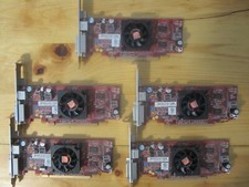  Lot of 5 ATI Radeon HD4550 512MB DMS-59 Full Height Video Cards HP 584217-001
