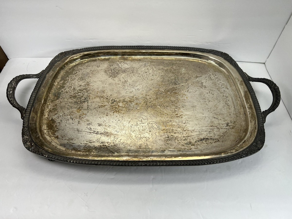 F.B. Rogers Silver Co. 1883 Silver-plated Tray 7736 | eBay