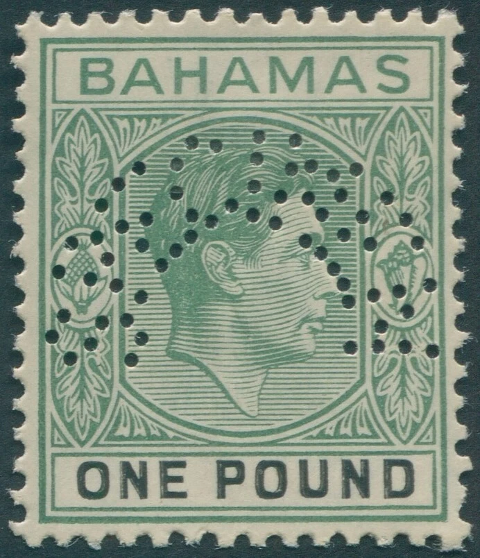 Багамские острова 1938 1⁄2d до £1 полный набор образцов SG149s-157s на петлях состояние товара - Изображение 3 из 3
