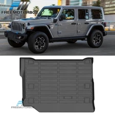 Fits 21-25 Jeep Wrangler 4xe All Season 3D Molded Rear Trunk Mat Cargo Tray TPE