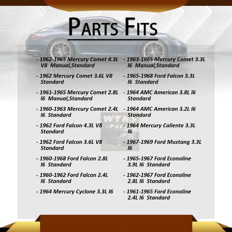 Eje trasero todas las juntas juntas juntas en U 2 piezas para Mercury Caliente 3,3 L 1964 Foto 2 de 4