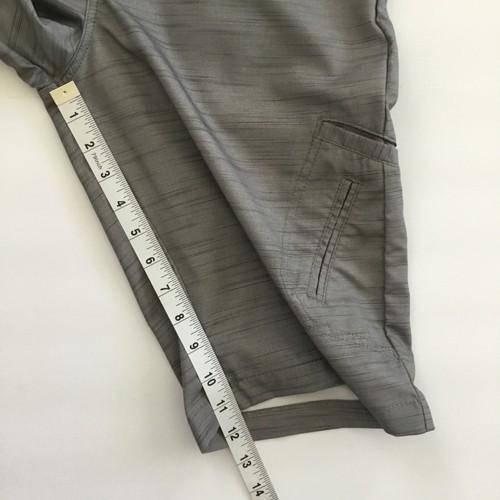 Lee Boys Shorts Gray Flat Front Pockets Adjustable Waist Zip Closure Size 14R - Picture 8 of 9