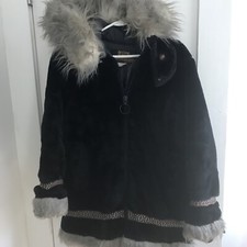 Vtg Hansa-branta By Stearns Goose Down Winter Faux Fur Coat  Parka Size Ladies M