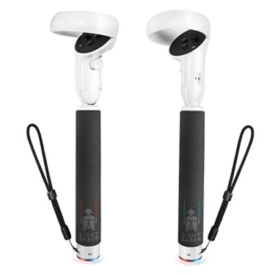 Hibloks Extension Grips for Oculus/META Quest 2 Accessories, 2 in 1 Extension...