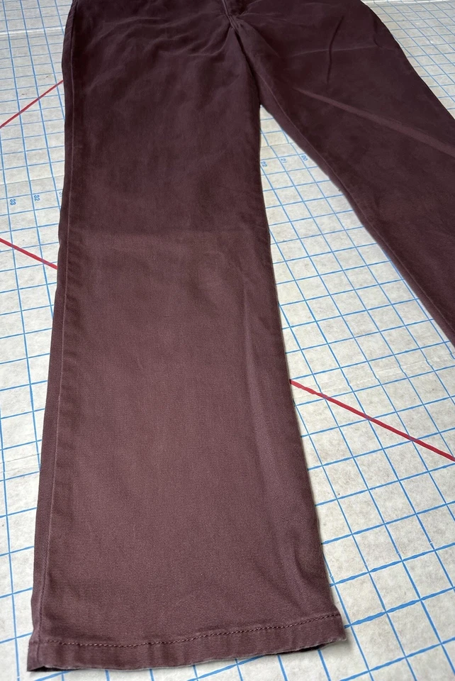 Pantalones de mezclilla Lee Riders para mujer talla 6 rojo borgoña relajados pierna recta tiro medio Foto 4 de 4