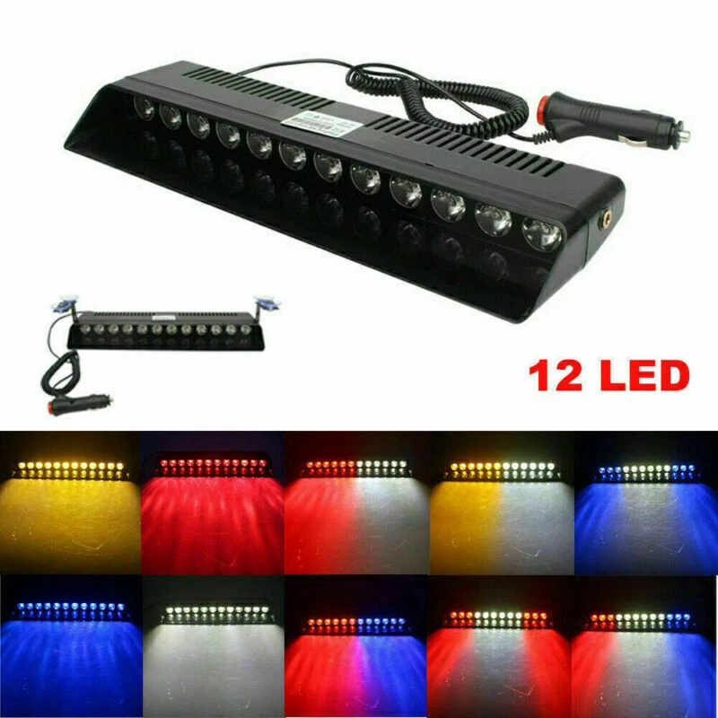 Auto LKW 12 LED Frontblitzer Blitzlicht Warnleuchte Strobe Notfall Lampe Bar 12V - Bild 2 von 4