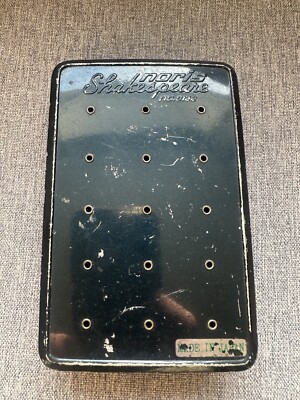 Vintage Noris Shakespeare Aluminium Fly Fishing Fly Case.no 9132 with files