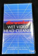 04 Vintage 1988 Discwasher Video VHS Wet Head Cleaner in Case with Warranty Card