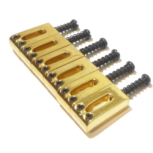 Sillines de guitarra para puente / trémolo 6 en cromo negro u dorado 10,5 mm de distancia - Imagen 25 de 30