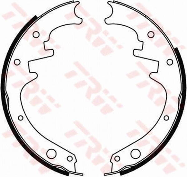 Trw Bremsbackensatz Bremsbacken Hinten FüR Jeep Cherokee Xj Wrangler I Yj Sj_-image