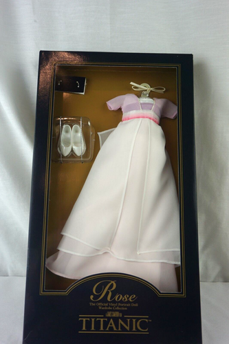 Franklin Mint Titanic Rose WHITE & LILAC Dress Ensemble NEW - Picture 1 of 7