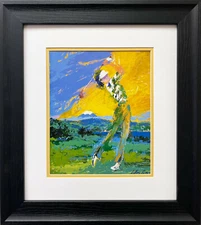 LeRoy Neiman "Gorufu Japan" NEW CUSTOM FRAMED Matted ART Print Golf Asian Ladies