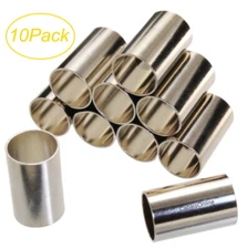 10-Pack Crimp Sleeve Ferrule Tubes for RG6/RG5/LMR300 Coax Cable, 8mm