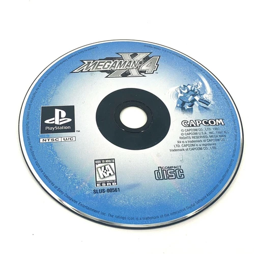Mega Man X4 (Sony PlayStation 1, 1997) PS1 Tested & Works