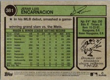 2023 Topps Heritage Jerar Encarnacion Rookie Miami Marlins #381