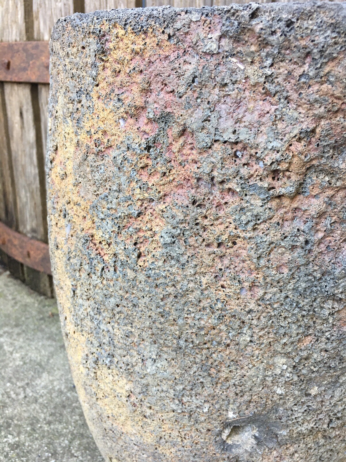 Antique Foundry Crucible Industrial Brutalist Garden Vase Pot Decor eBay