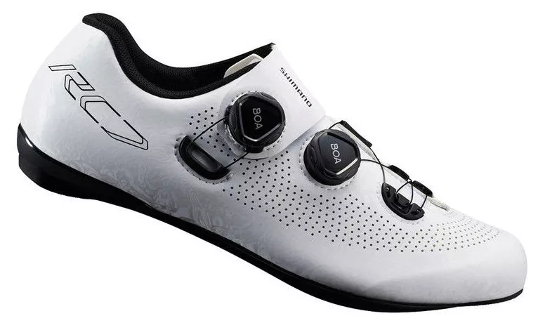 Shimano RC7 Carbon Road Bicycle Cycling Bike Shoes SH-RC701 White 42.5 (US  8.7)