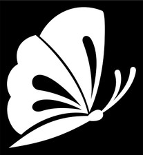 Butterfly Car Window Decal Sticker Laptop Wall Bumper Flat Surface Trailer RV