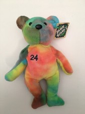 Salvino's Bamm Beano's 24 KEN GRIFFEY JR Baseball TieDye Bear w/ Tag - 1998