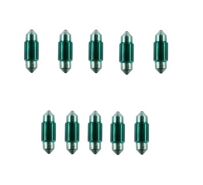 10x 3175 Green 30MM 31MM Bright Dome Lamp Car Mini Festoon Light bulb DE3175 LOT
