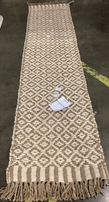 NATURL / IVORY 2'-3'' X 10' Broken Thread Rug Reduced Price 1172667666 NF182A-210