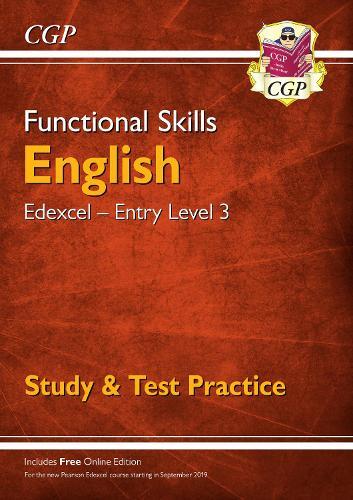 CGP Books Functional Skills English: Edexcel Entry Level 3 - Study & (Tascabile)