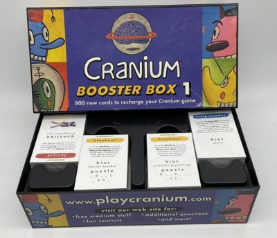 Cranium Booster Box 1 With 800 Game Cards Recharge New & Sealed