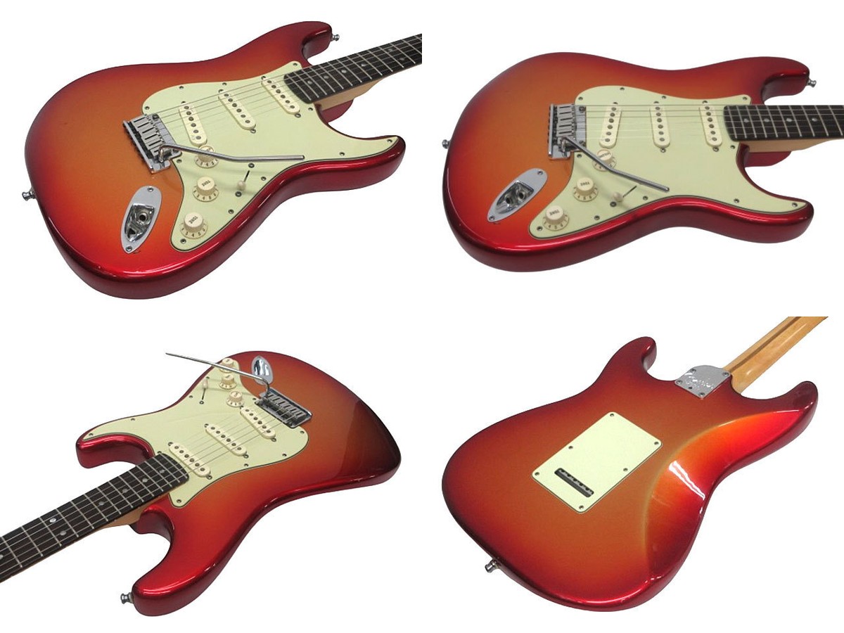 Fender USA American Deluxe Stratocaster N3 Cherry Burst Used