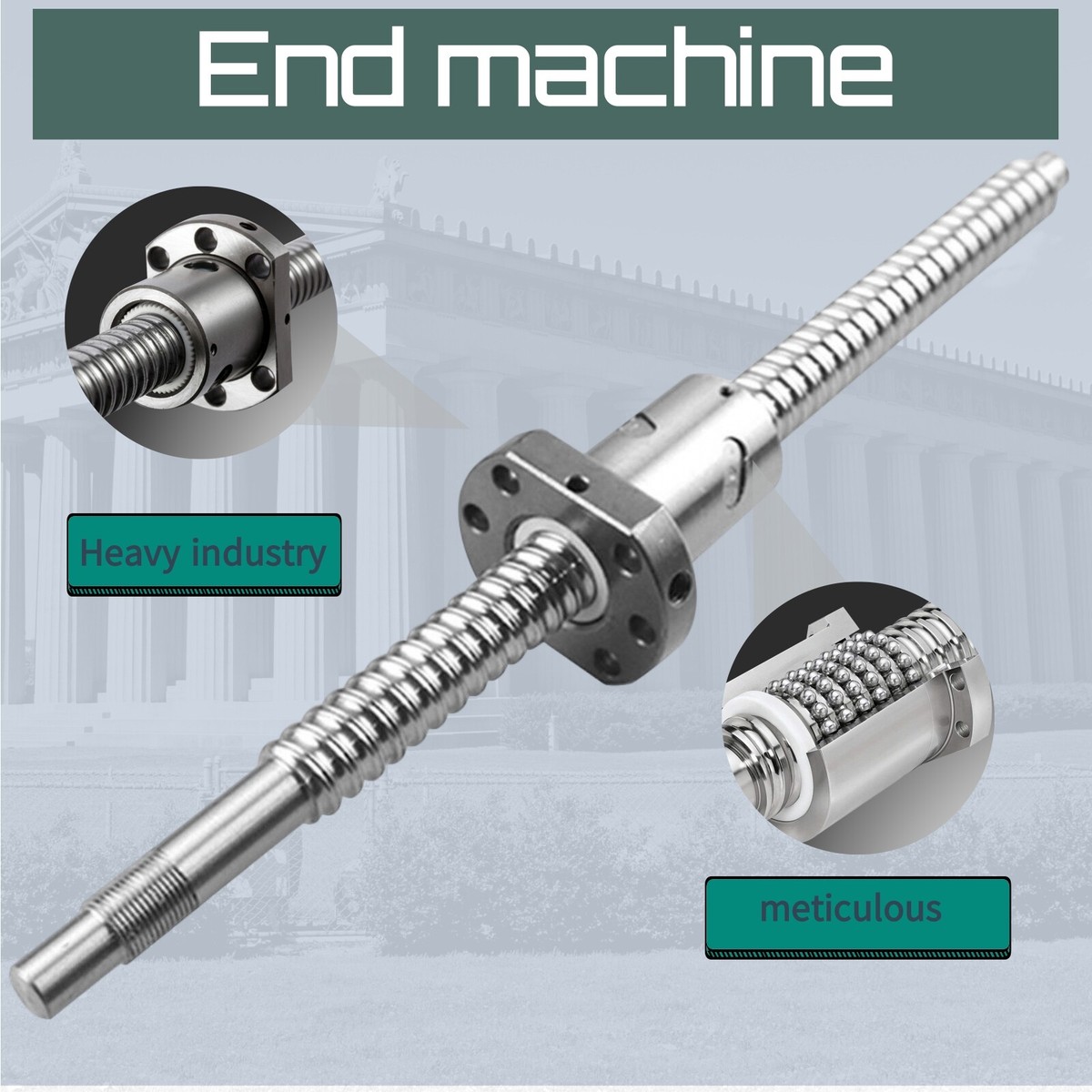 Ball Screw RM1605 SFU1605 250mm~2000mm BallScrew End Machined W