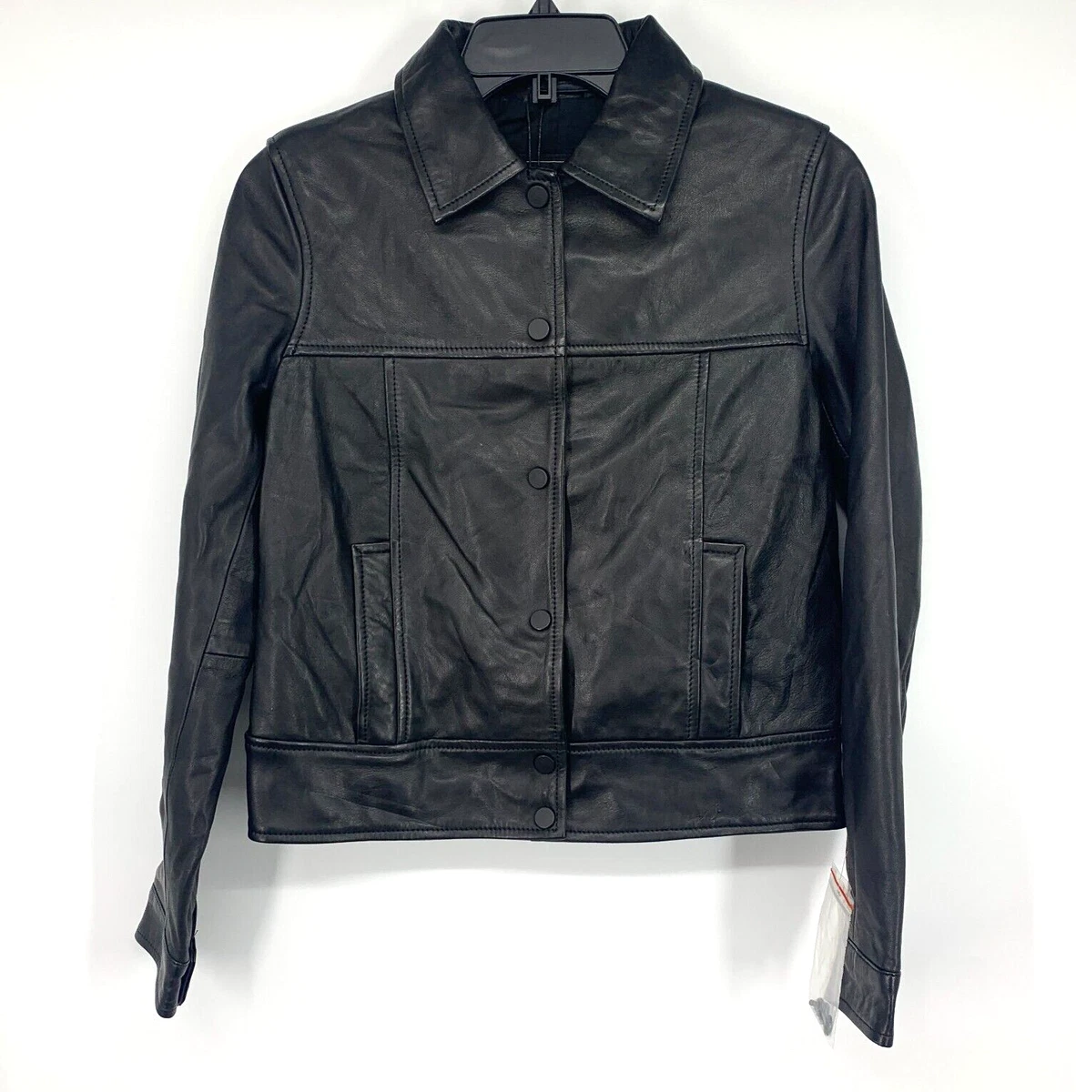 Zara Regular Size S Leather Outer Shell Coats, Jackets & Vests for