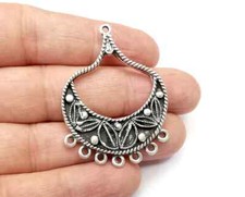 Leaves Charms, Connector Antique Silver Plated Dangle Charms jewelry accessories