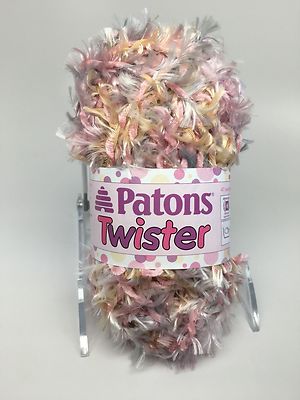 PATONS ''TWISTER'' Yarn 1 50g Ball ''ROSE TWIST'' (#05415) Very Pretty!