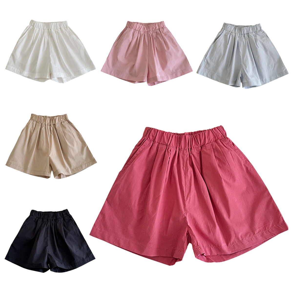 Girls Baby Shorts Solid Color Harem Pants Home Wear Summer Booty