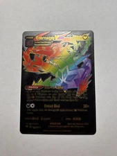 Rainbow Eternatus VMAX Black Foil 340 HP Fan Art Display Card NM