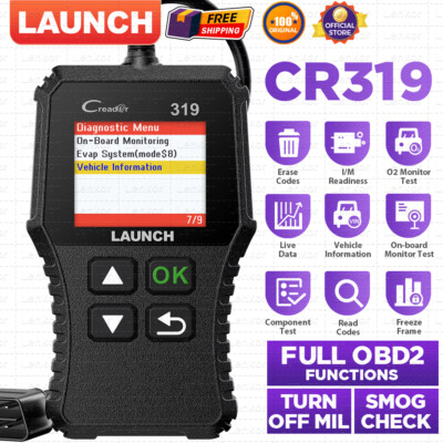 LAUNCH CR319 Car OBD2 Scanner Code Reader Check Engine Fault Diagnostic Tool