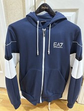 Emporio Armani EA7 tracksuit men Blue hoodie Size M