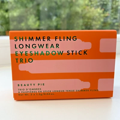 Beauty Pie Shimmer Fling Longwear Eyeshadow Stick Trio - BNIB