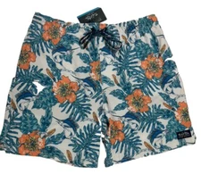 NEW Salt Life Live Salty SLX-QD Tropic Volley Short Size L Blue Saltlife