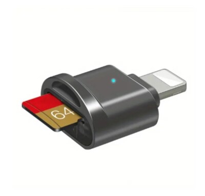 IPhone 14 13 12 11 IPad OTG to micro SD TF Card Reader adapter lightning memory