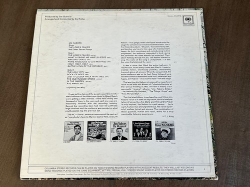 Jim Nabors Sings The Lord's Prayer And Other Sacred Songs, Vintage Vinyl LP, EX - Picture 7 of 8