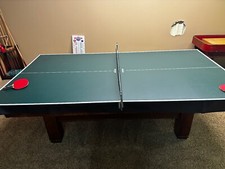 brunswick 8x1 slate pool table with ping pong top