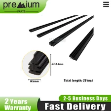 8PCS 28" 6mm Car Bus Rubber Universal Frameless Windshield Wiper Blade Refill