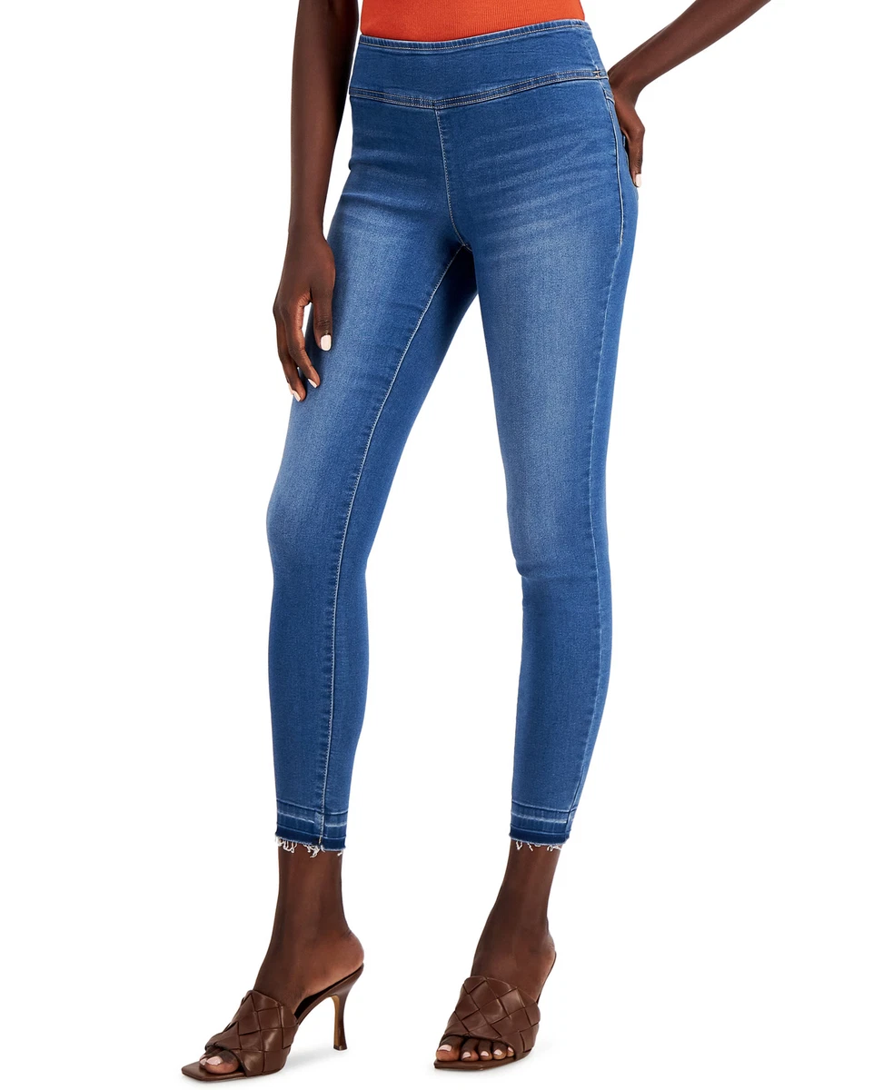 INC Women's Mid Rise Pull-On Denim Jeggings (18, Pineapple Wash)