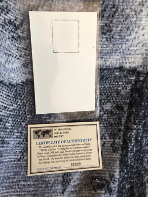 PRINCESS DIANA COMMEMORATIVE SHEET STAMP WHITE CHIFFON EVENING DRESS COA  LTD ED | eBay