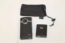 Flip Video Ultra HD As Is With Pouch Case Black