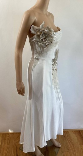 ABITO OSCAR DE LA RENTA CRISTALLO E FIORE TAGLIA 4/6 MRSP: $10.990 AUTUNNO 2022 - Foto 6 di 9
